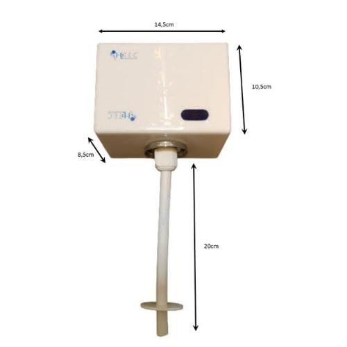 Acionador automático para mictório com sensor e tubo de instalação